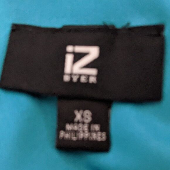 Iz Byer Turquoise Blue Mini Sheath Dress with Tie and Zipper Accent NWT Size XS - Picture 5 of 7